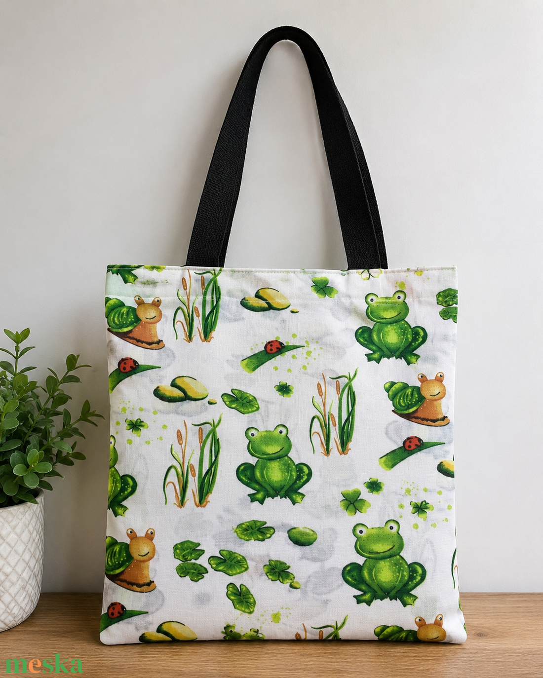 Békás bevásárló táska - táska & tok - bevásárlás & shopper táska - shopper, textiltáska, szatyor - Meska.hu