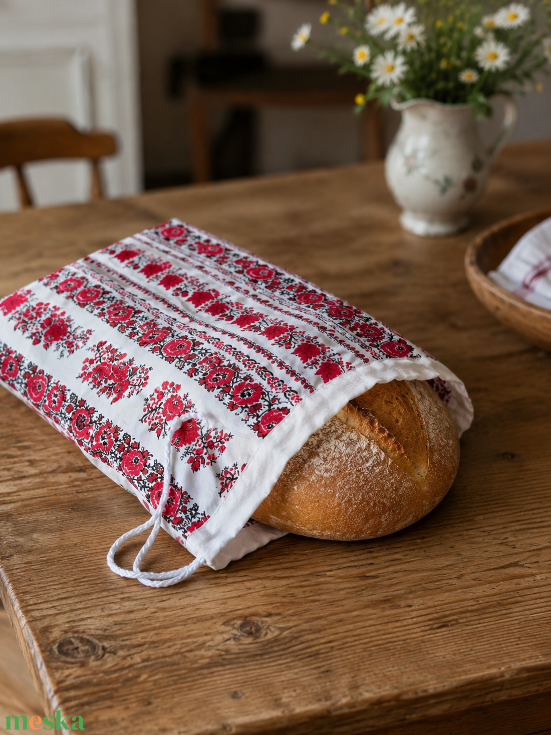 Kenyeres zsák frissen tartó PUL béléssel - táska & tok - bevásárlás & shopper táska - kenyeres zsák - Meska.hu