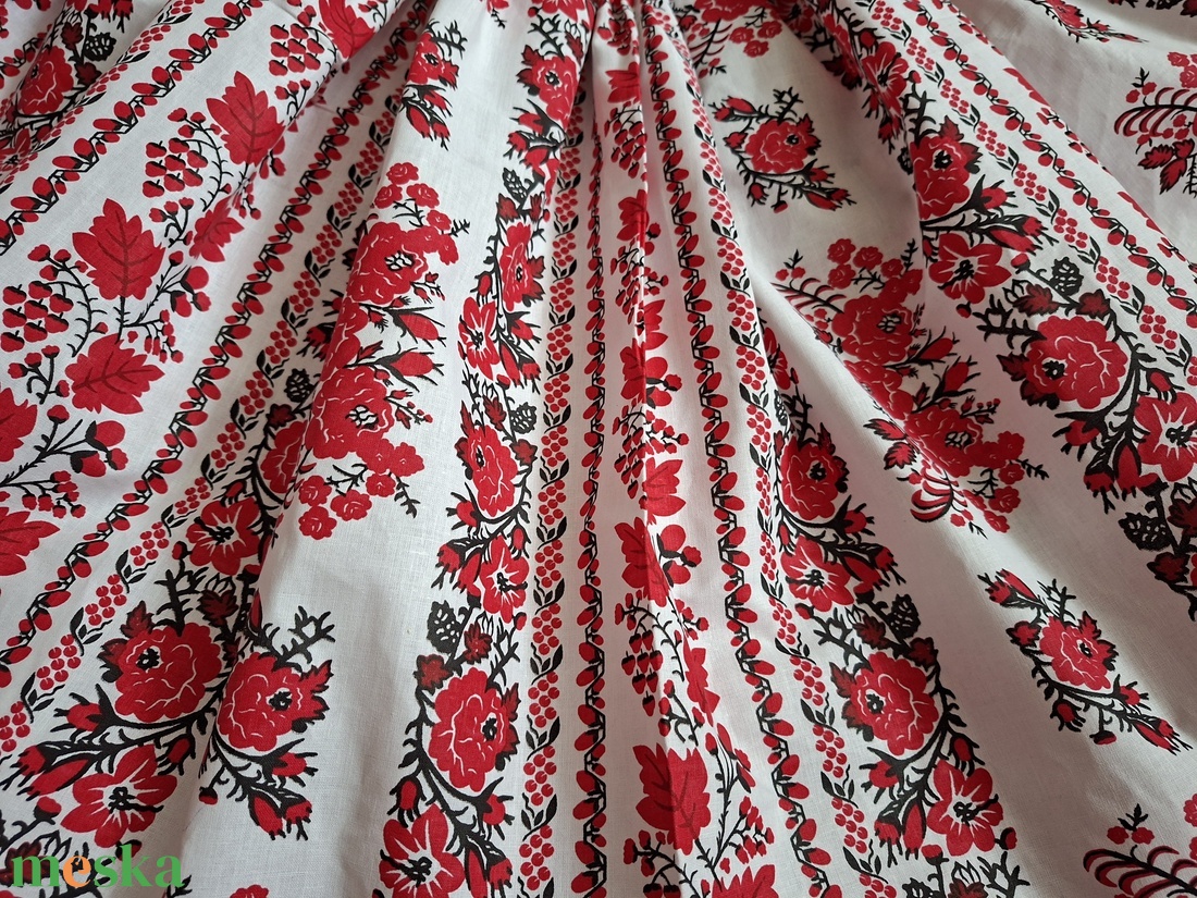 Extra pörgős néptánc szoknya 40 cm - ruha & divat - női ruha - szoknya - Meska.hu