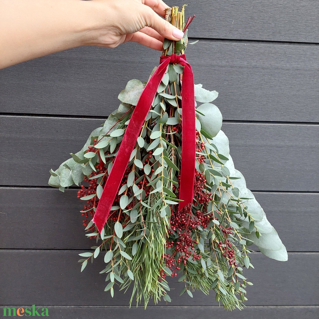 Karácsonyi ajtódísz, ajtócsokor - karácsony - karácsonyi lakásdekoráció - karácsonyi ajtódíszek - Meska.hu