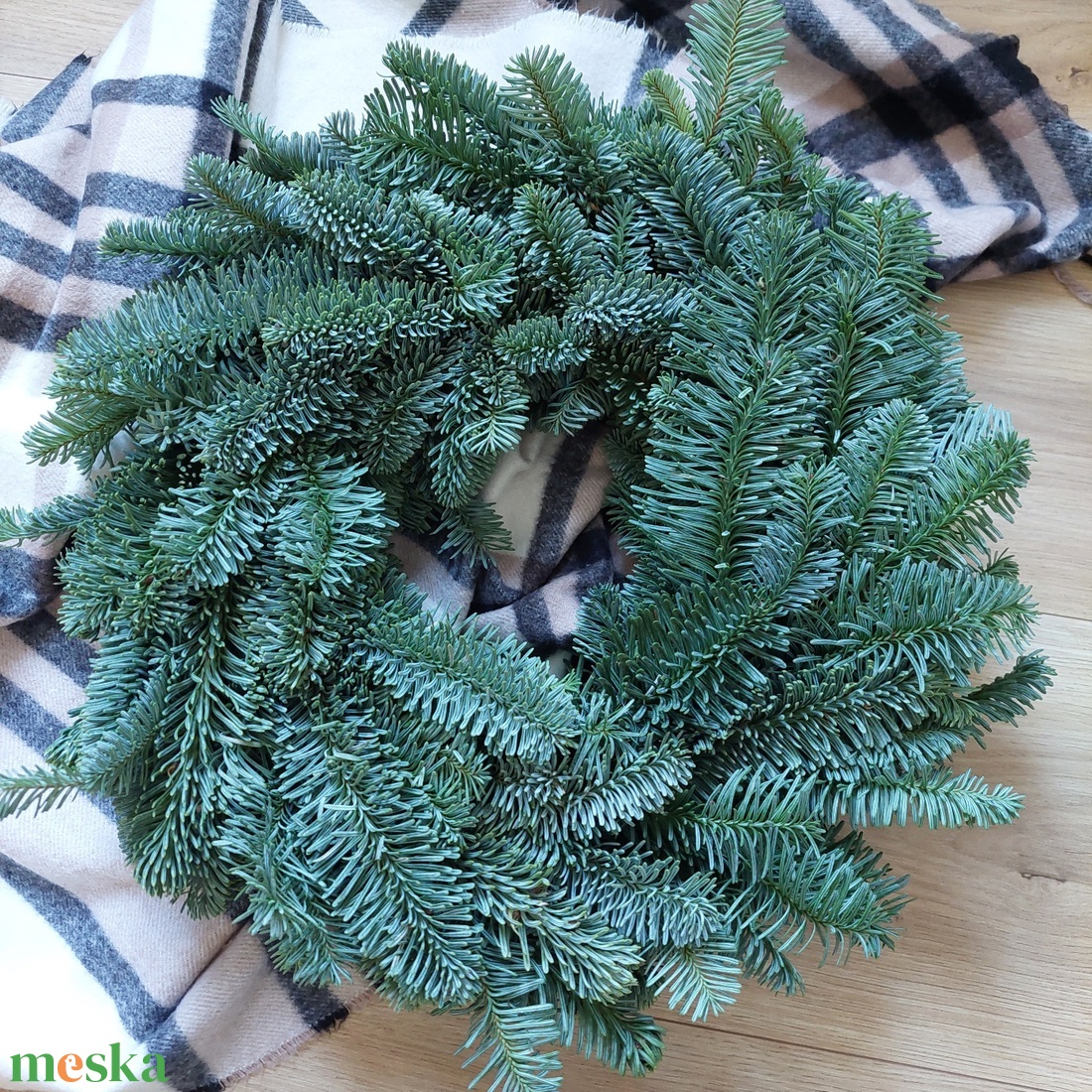 Élő nobilis fenyő alap díszítés nélkül - karácsony - adventi díszek - adventi koszorú - Meska.hu
