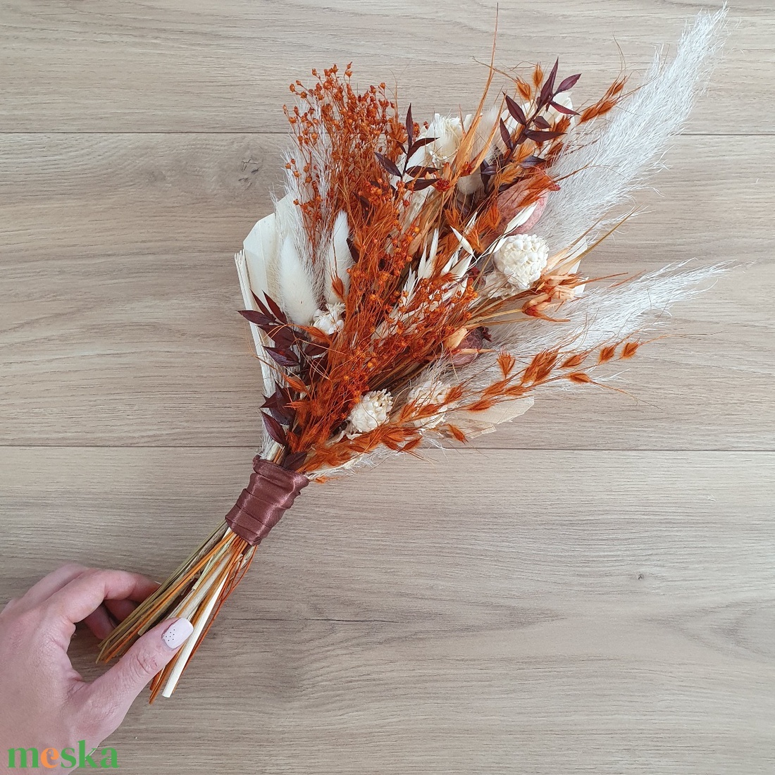 Szárazvirág dobócsokor esküvőre, bármilyen színvilággal - esküvő - menyasszonyi- és dobócsokor - Meska.hu