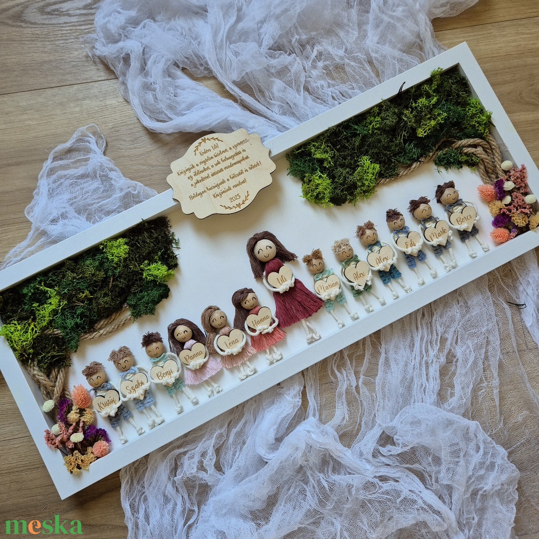 Ballagási, évvégi ajándék pedagógusoknak, óvónőknek, dadusoknak, tanároknak makramé babákkal - esküvő - emlék & ajándék - köszönőajándék - Meska.hu