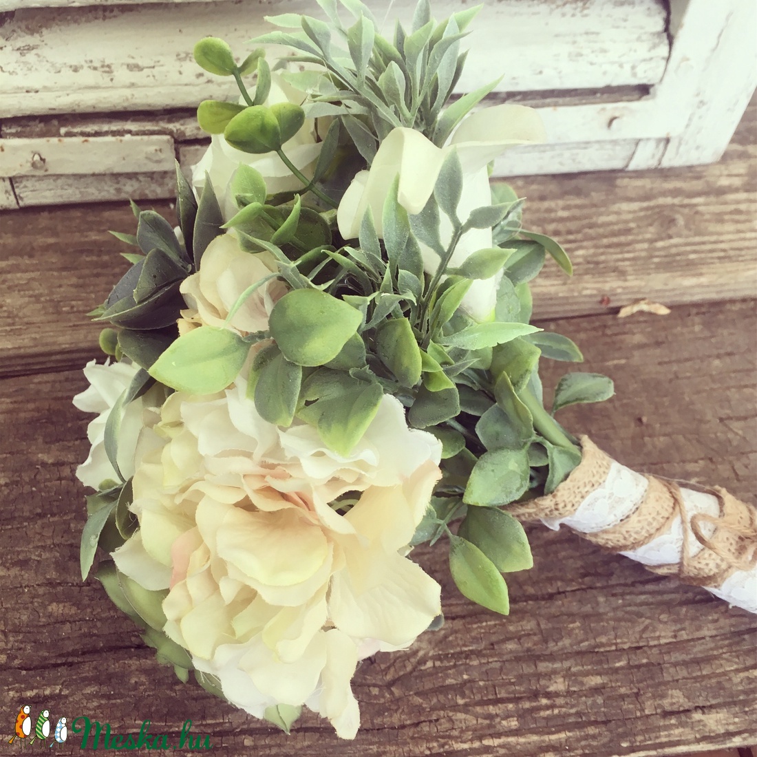 Vintage eskűvői csokor -  - Meska.hu