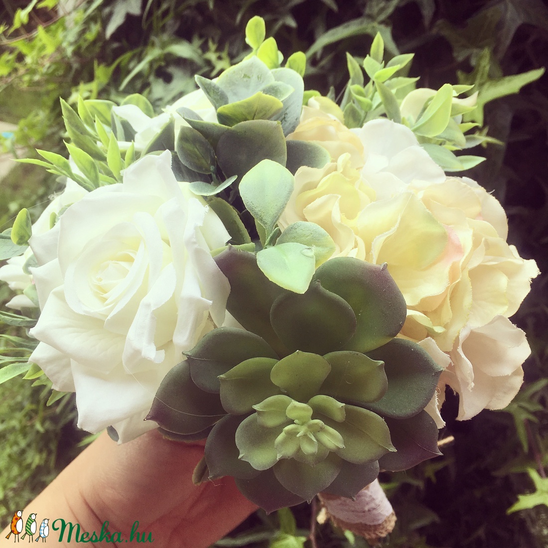 Vintage eskűvői csokor -  - Meska.hu