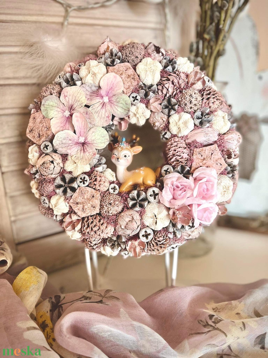 Őzikés ajtódísz - otthon & életmód - dekoráció - ajtó- és ablak dekoráció - ajtódísz & kopogtató - Meska.hu