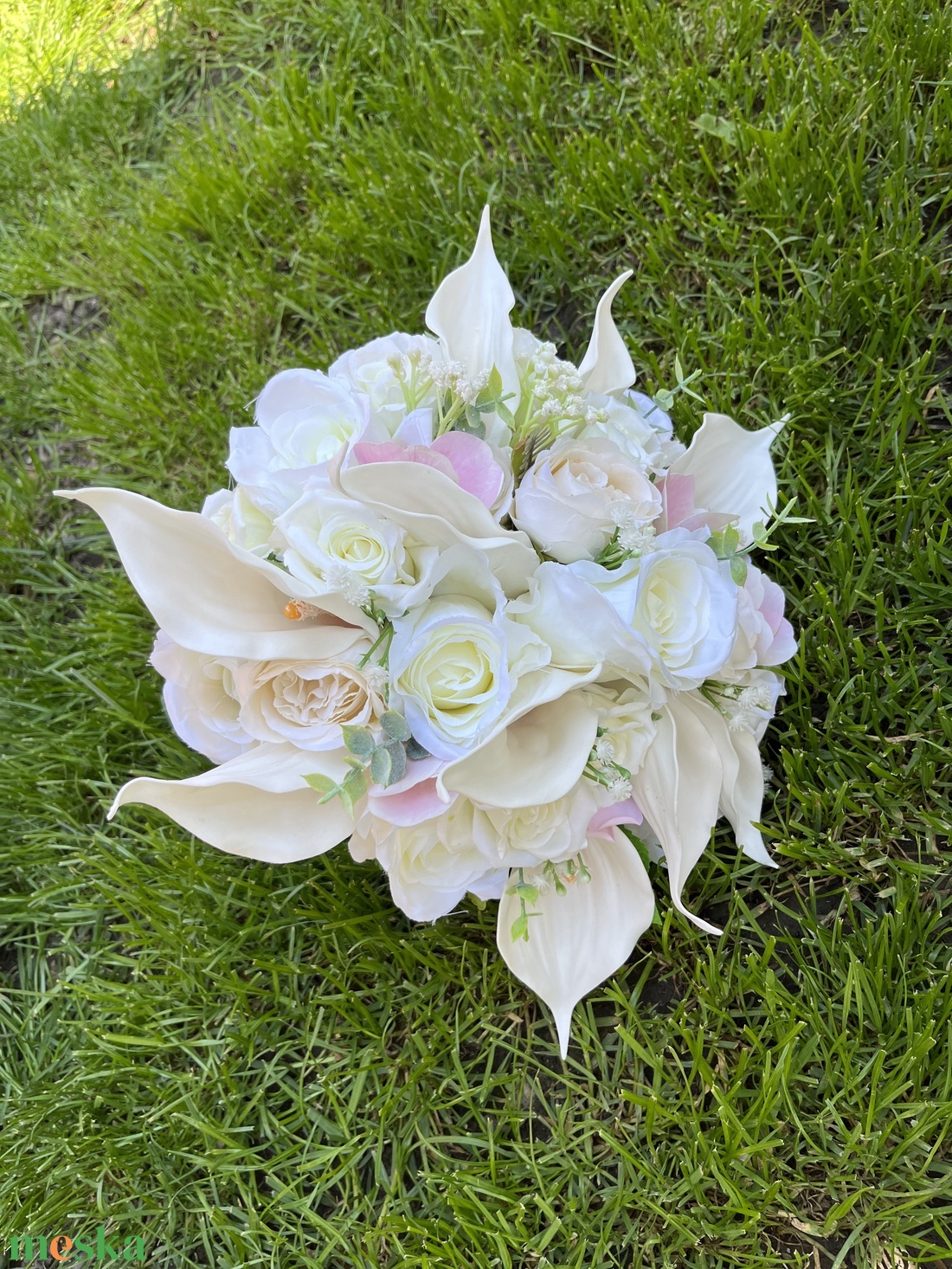 Menyasszonyi csokor kálás - esküvő - menyasszonyi- és dobócsokor - Meska.hu