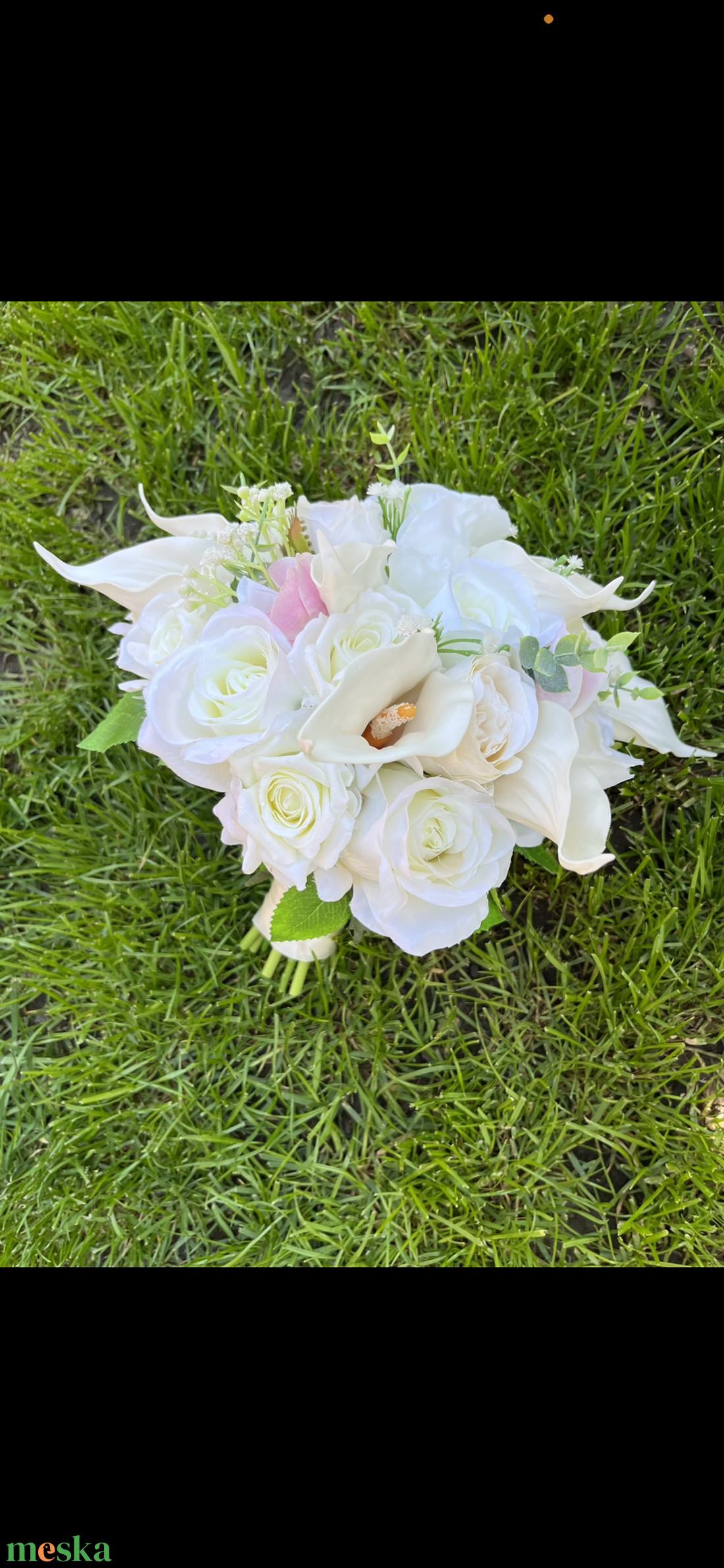 Menyasszonyi csokor kálás - esküvő - menyasszonyi- és dobócsokor - Meska.hu