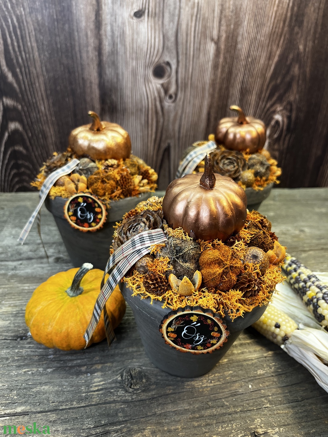Pumpkin asztaldísz - otthon & életmód - dekoráció - asztal és polc dekoráció - asztaldísz - Meska.hu