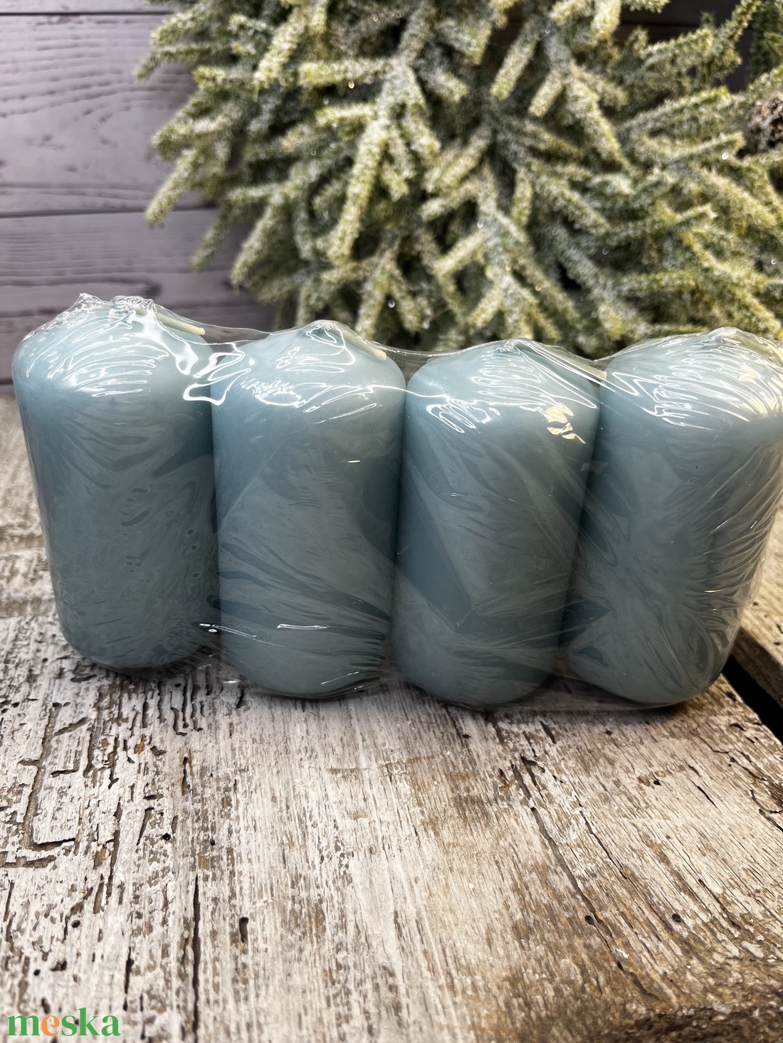 Mártott gyertya menta - kellékek & szerszámok - dekorációs kellékek - dekorációs gyertya - Meska.hu