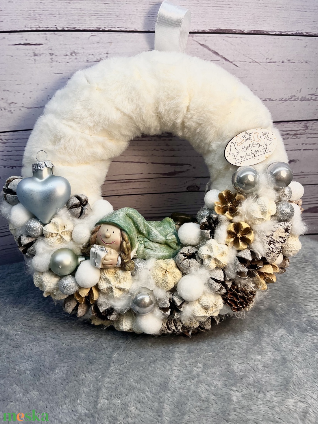 Menta kopogtató - karácsony - adventi díszek - adventi asztaldísz - Meska.hu