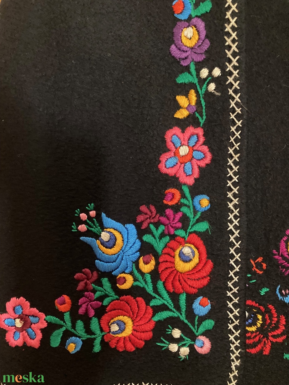 Kézzel hímzett kalocsai mellény � hibátlan állapotban - ruha & divat - női ruha - mellény - Meska.hu