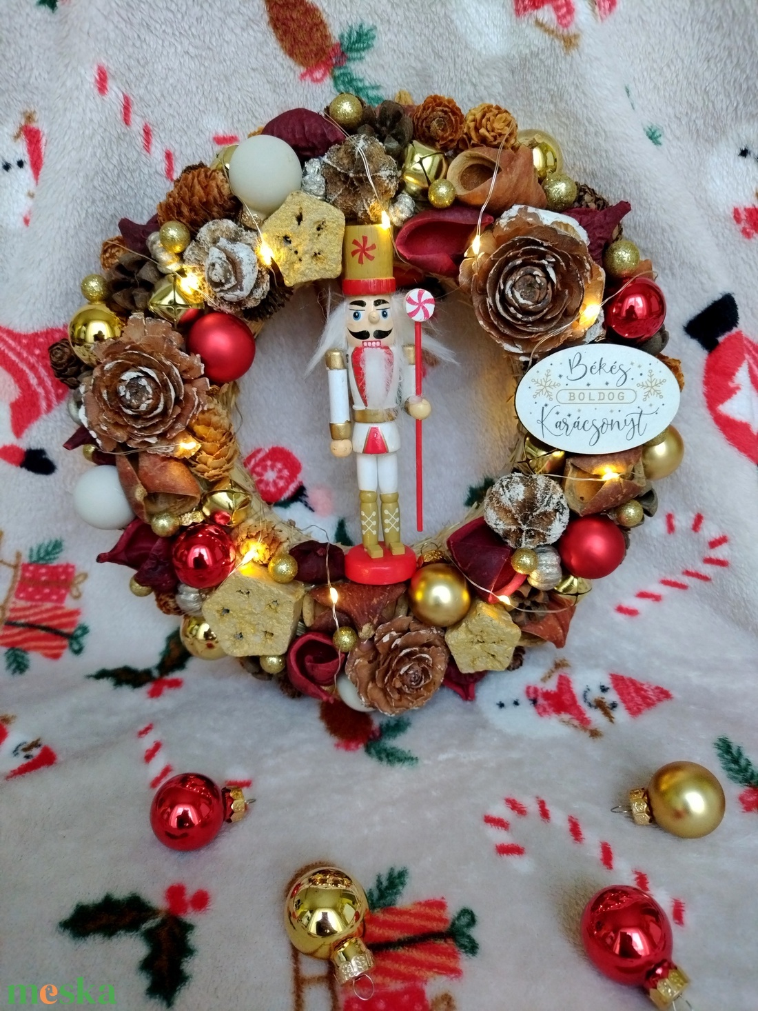 Diótörős kopogtató - otthon & életmód - dekoráció - ajtó- és ablak dekoráció - ajtódísz & kopogtató - Meska.hu