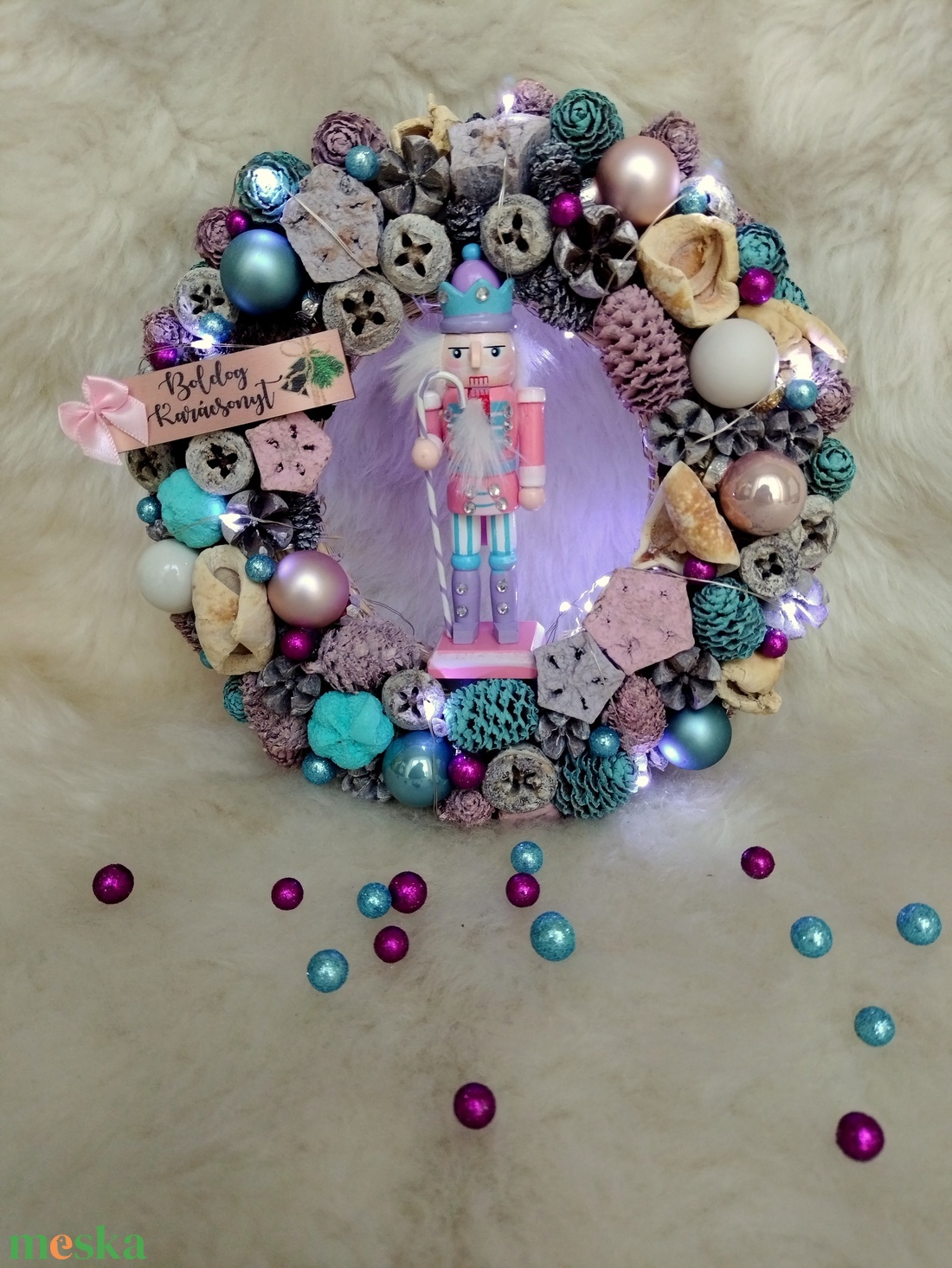  Sokszínű Diótörő kopogtató - otthon & életmód - dekoráció - ajtó- és ablak dekoráció - ajtódísz & kopogtató - Meska.hu