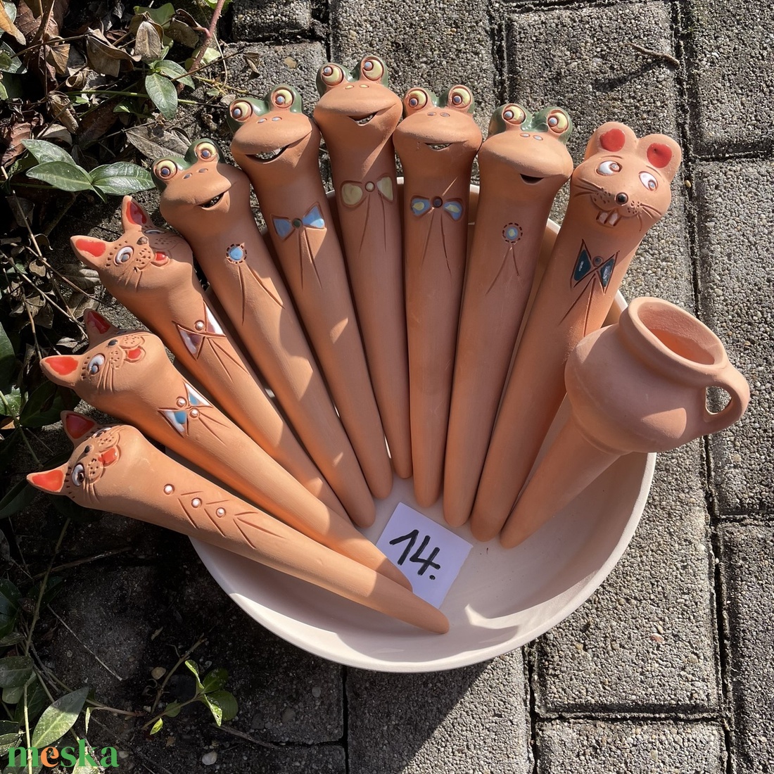 Vízadagoló kerámia szett - otthon & életmód - dekoráció - dekoratív figurák és szobrok - Meska.hu