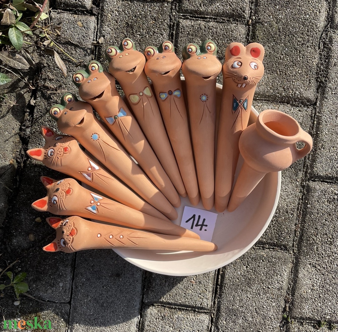 Vízadagoló kerámia szett - otthon & életmód - dekoráció - dekoratív figurák és szobrok - Meska.hu