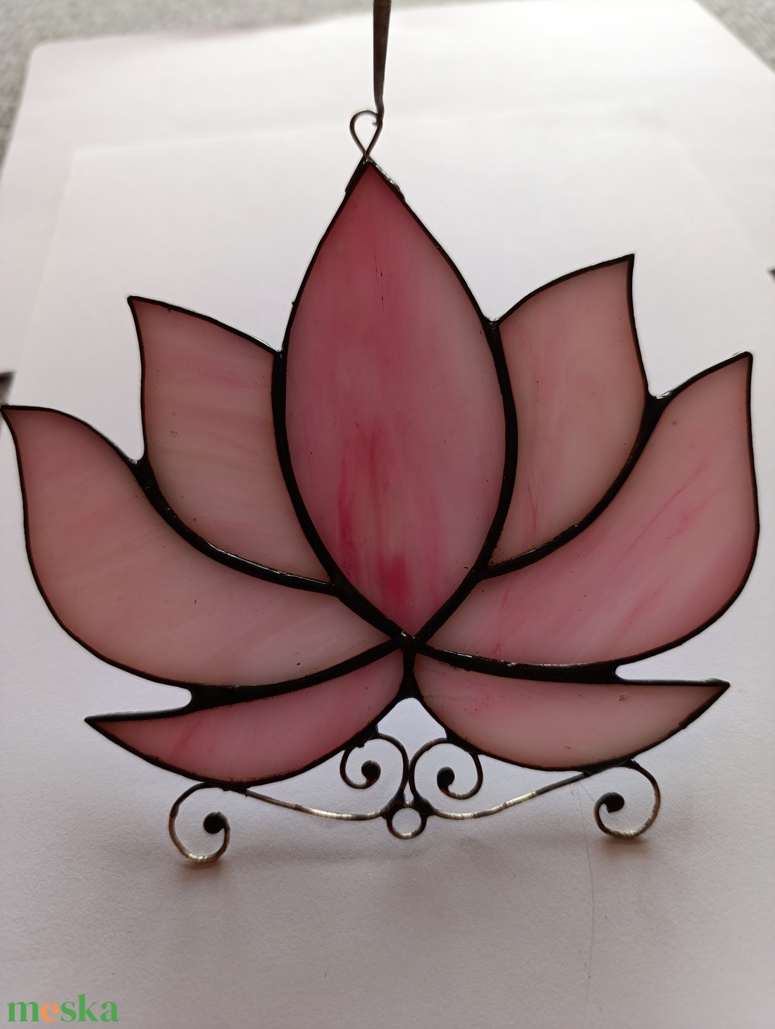 Lótuszvirág napfogó - otthon & életmód - dekoráció - ajtó- és ablak dekoráció - ablakdísz - Meska.hu