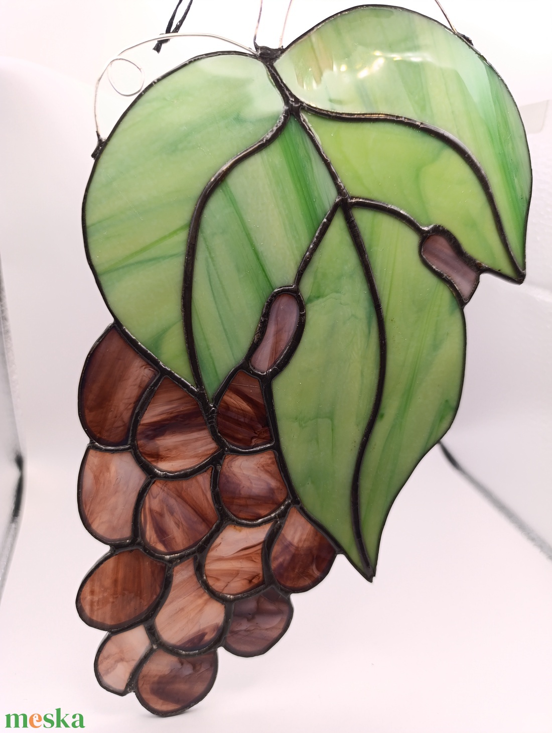 Tiffany szőlőfürt - otthon & életmód - dekoráció - fali és függő dekoráció - függődísz - Meska.hu