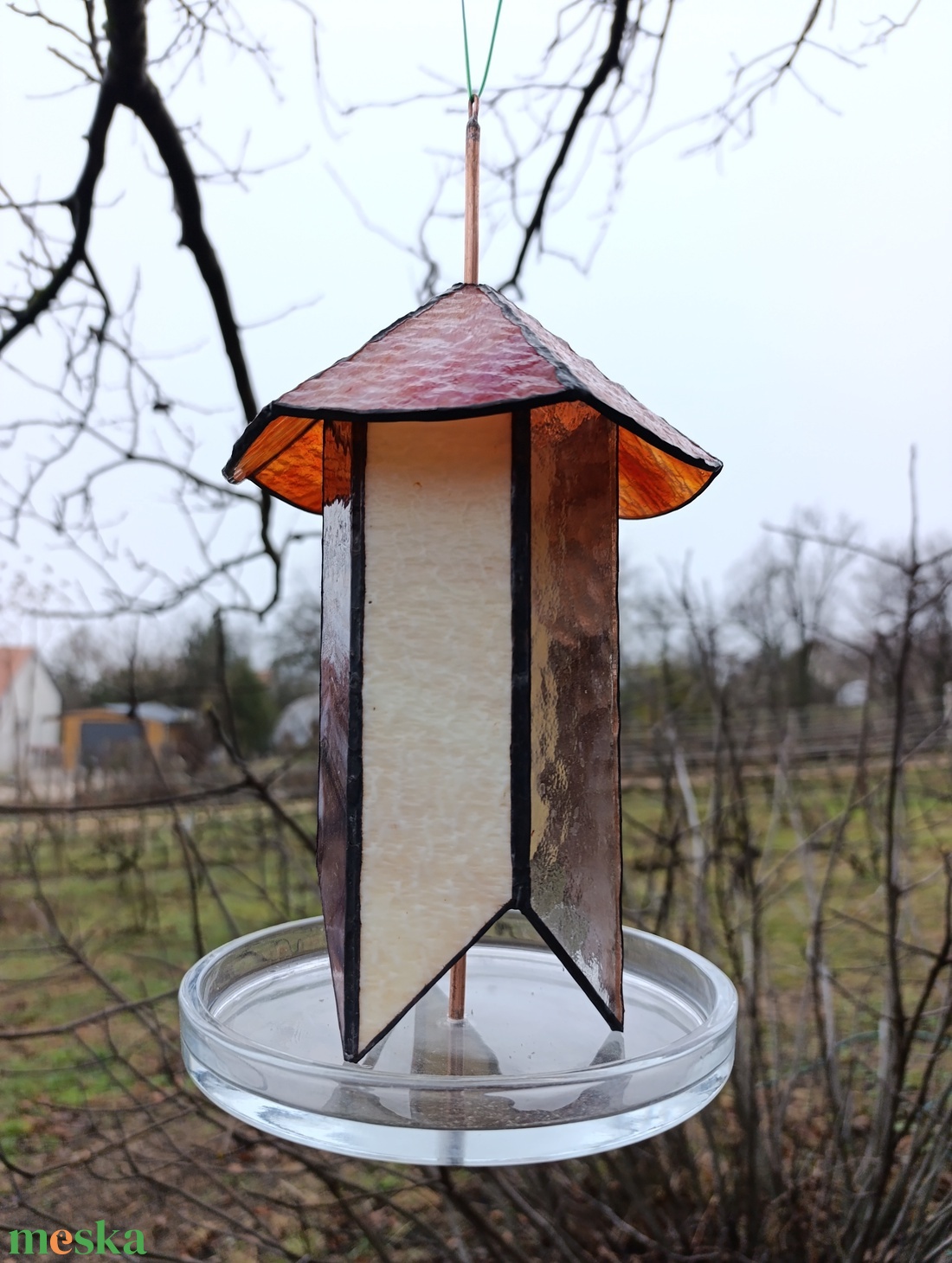 Madáretető Tiffany technikával - otthon & életmód - ház & kert - madáretető & itató - Meska.hu