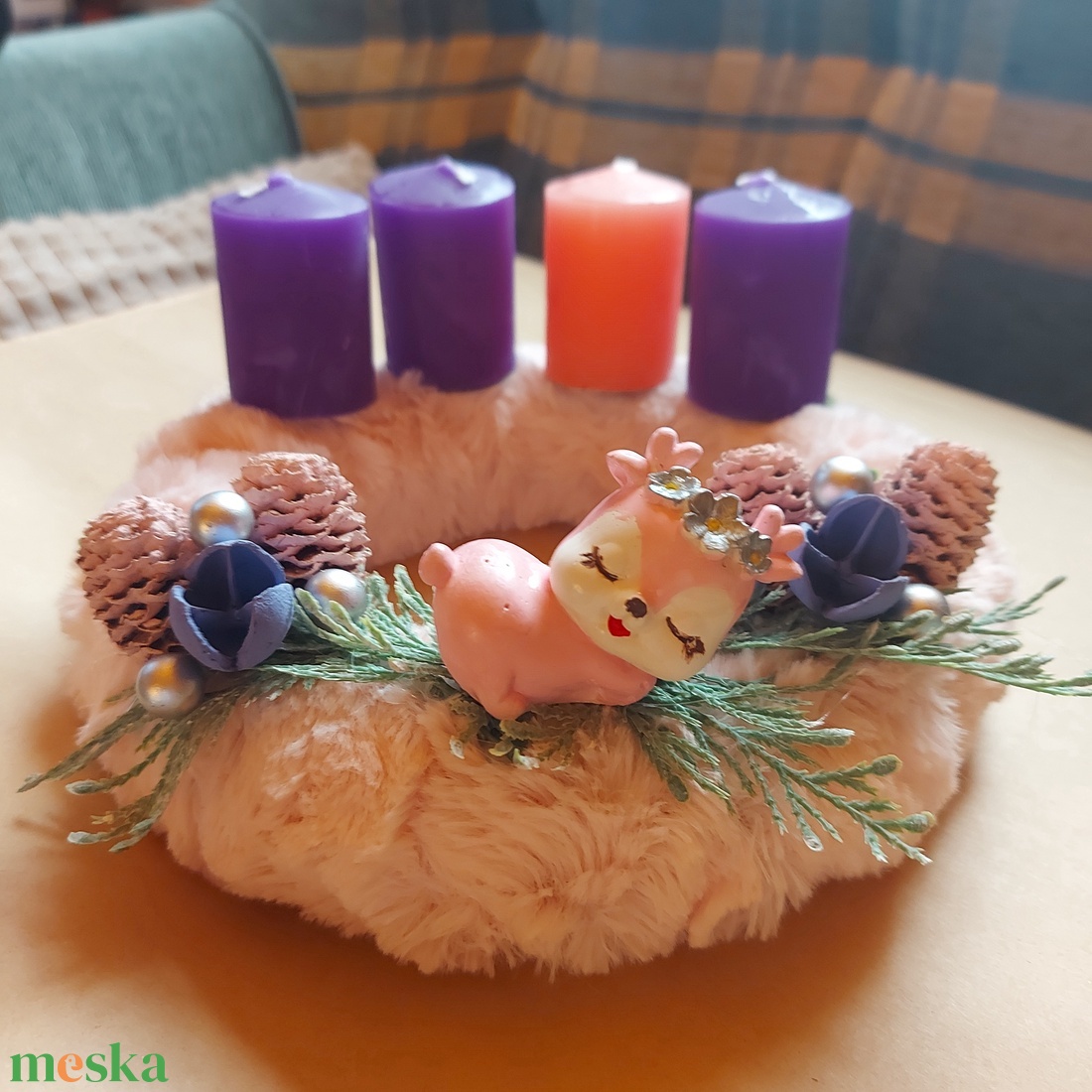 Adventi koszorú - karácsony - adventi díszek - adventi koszorú - Meska.hu