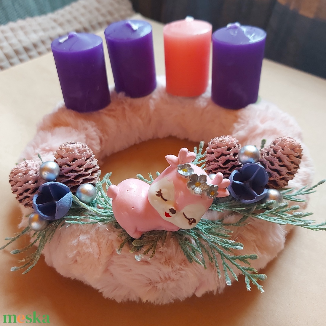 Adventi koszorú - karácsony - adventi díszek - adventi koszorú - Meska.hu