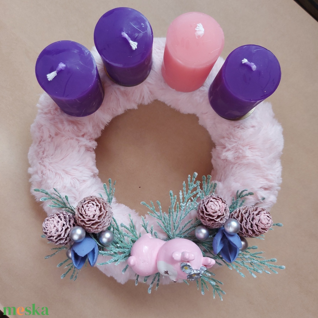 Adventi koszorú - karácsony - adventi díszek - adventi koszorú - Meska.hu