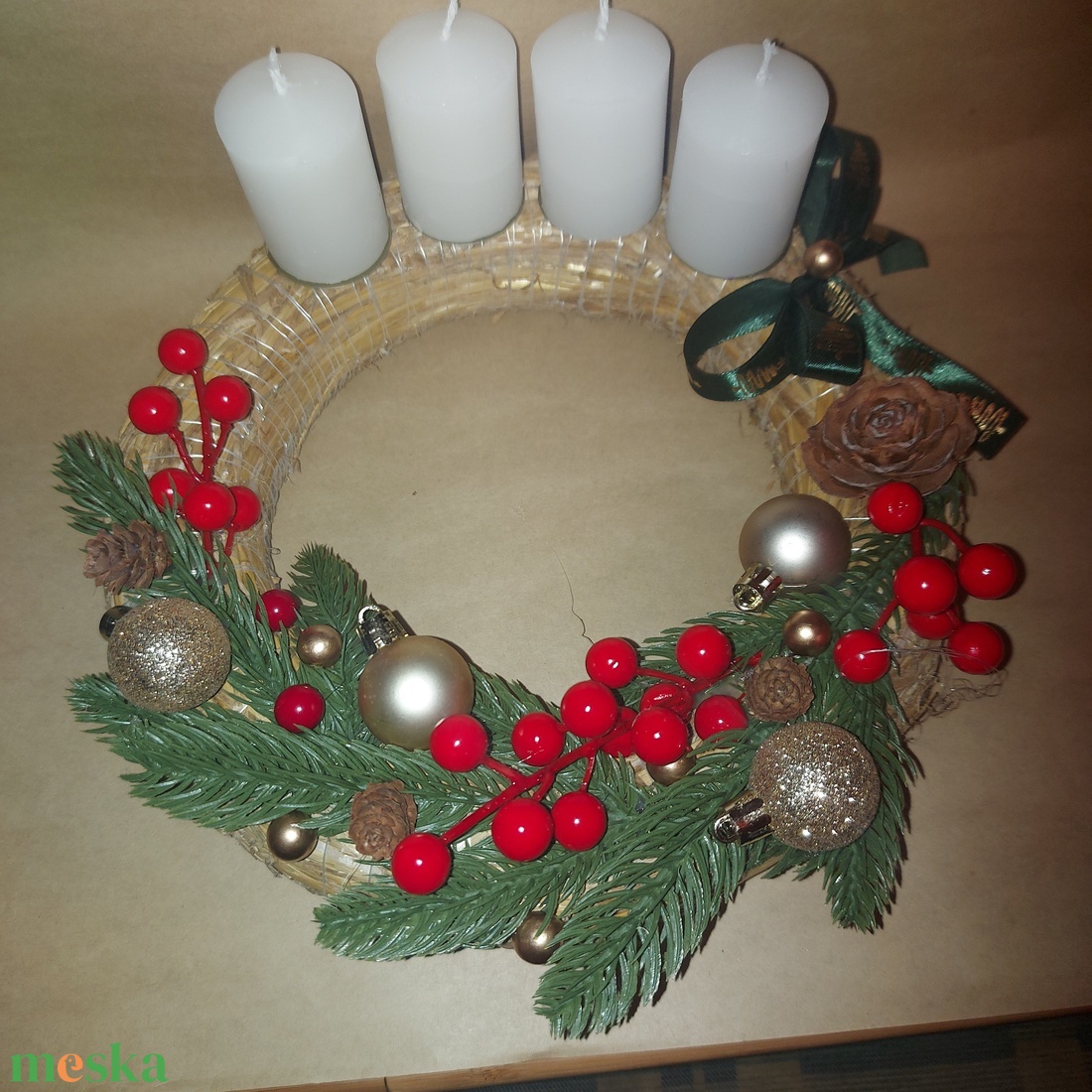 Adventi koszorú - karácsony - adventi díszek - adventi koszorú - Meska.hu Adventi koszorú - karácsony - adventi díszek - adventi koszorú - Meska.hu