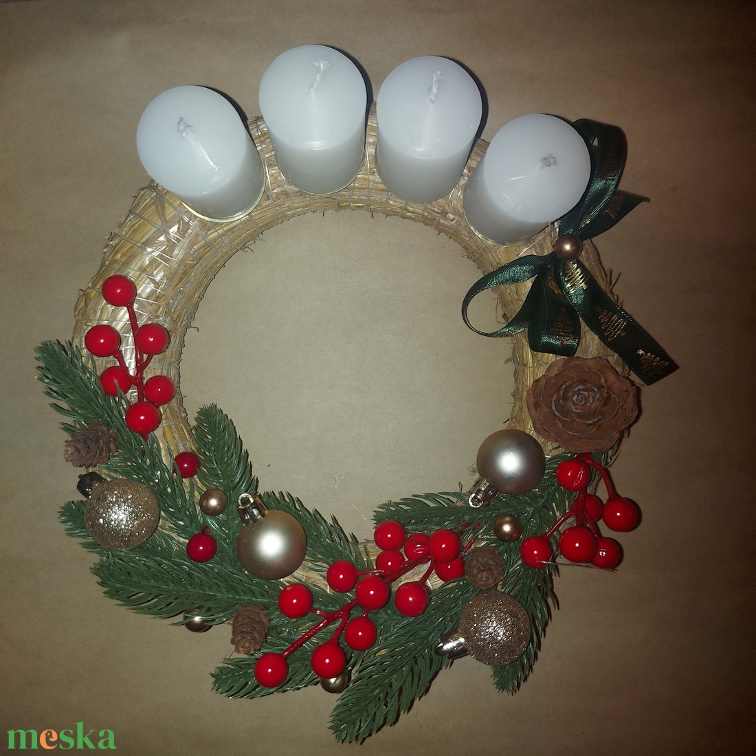 Adventi koszorú - karácsony - adventi díszek - adventi koszorú - Meska.hu Adventi koszorú - karácsony - adventi díszek - adventi koszorú - Meska.hu