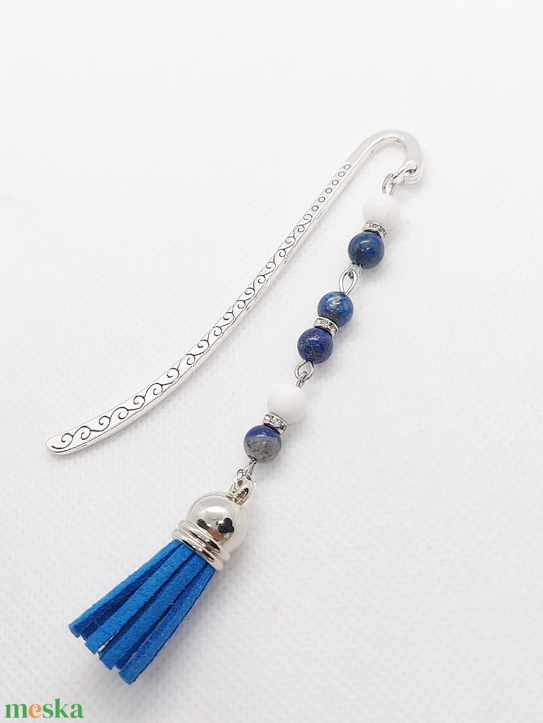 Lapis lazuli könyvjelző - könyv & zene - könyvjelző - Meska.hu
