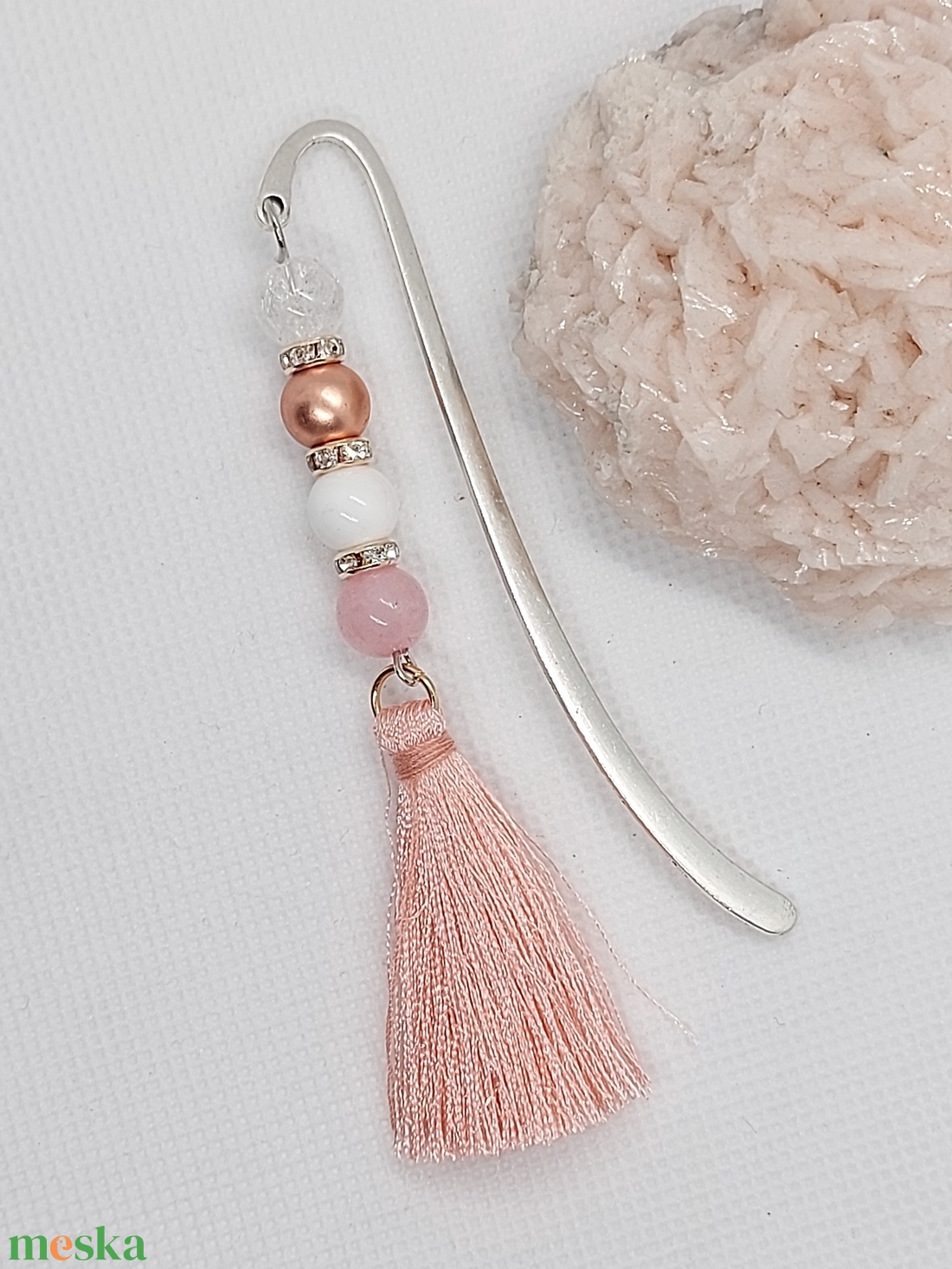 Rosegold Ásvány könyvjelző - könyv & zene - könyvjelző - Meska.hu