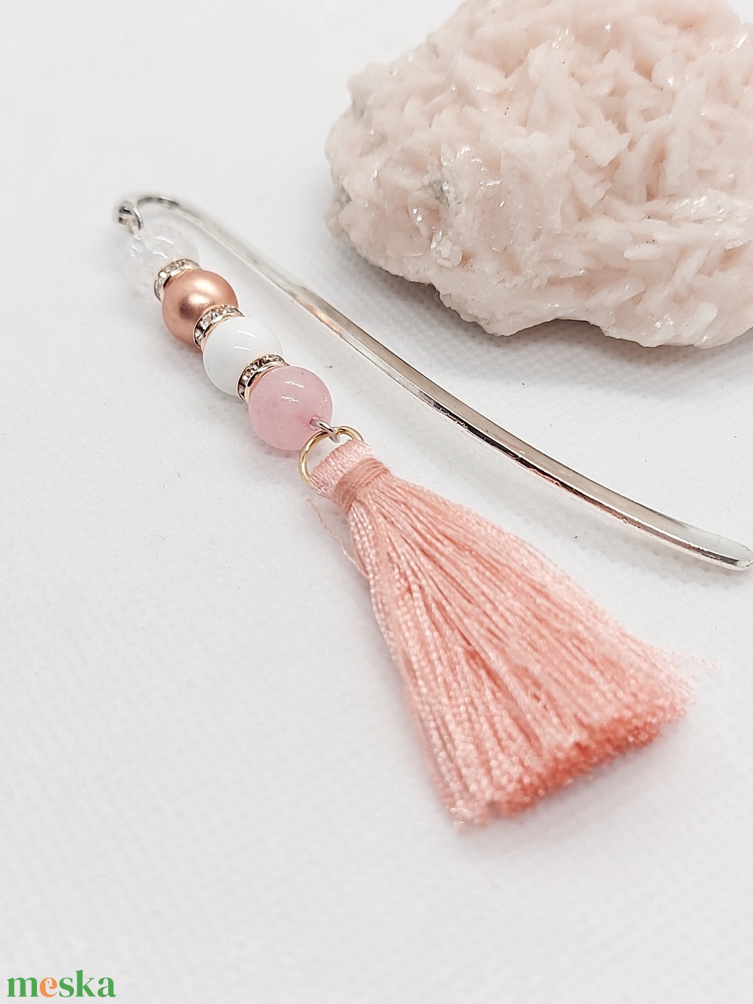 Rosegold Ásvány könyvjelző - könyv & zene - könyvjelző - Meska.hu