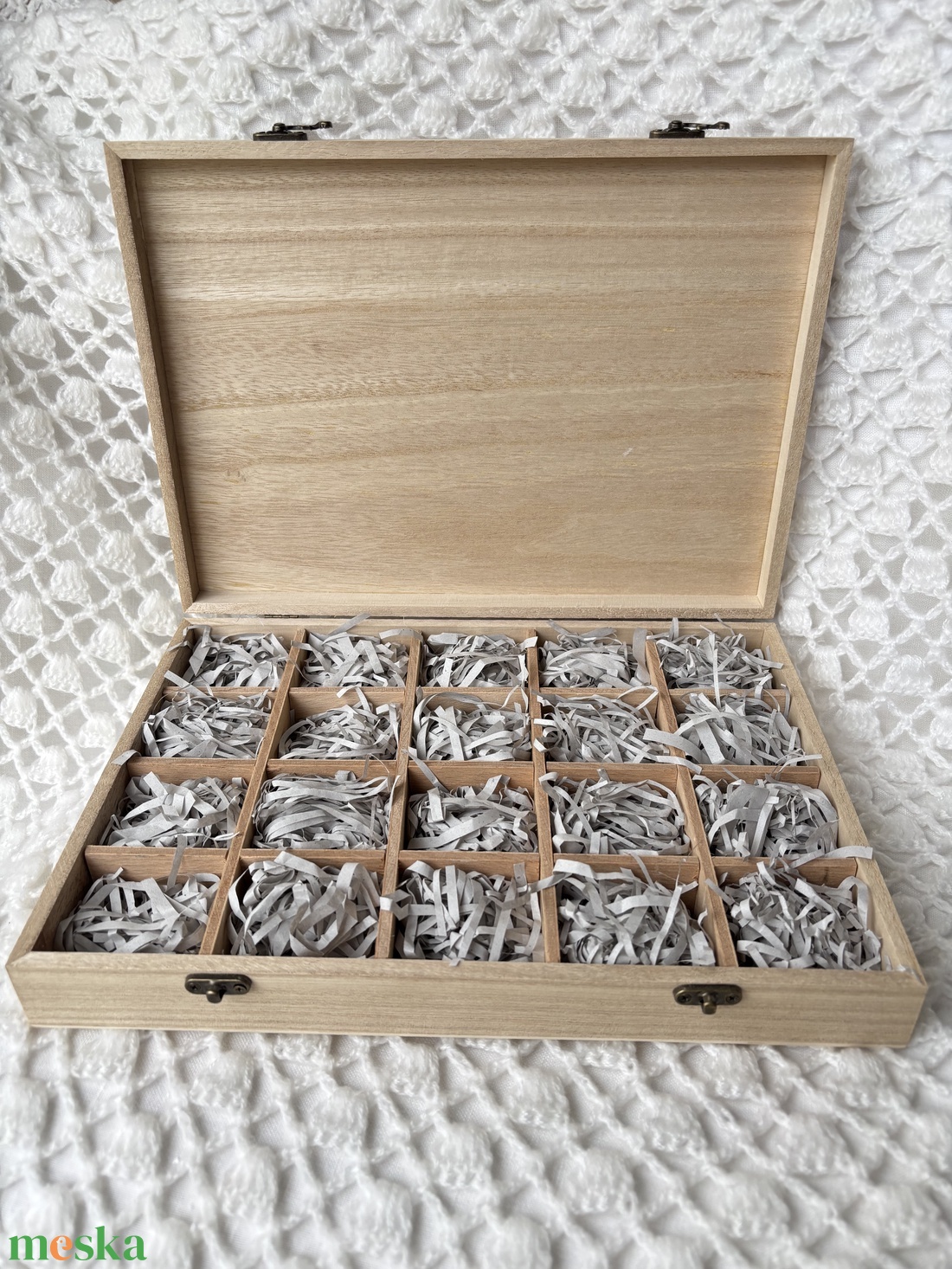 Ásványgyűjtő doboz - kellékek & szerszámok - hobby fa alapanyag - tároló - Meska.hu