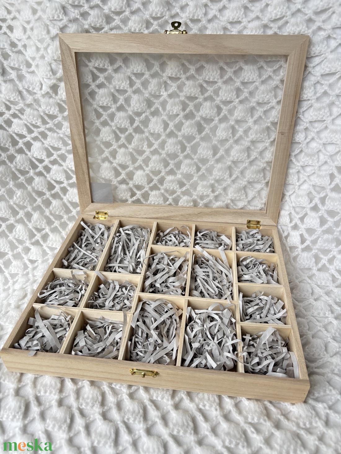 Ásványgyűjtő doboz - kellékek & szerszámok - hobby fa alapanyag - tároló - Meska.hu