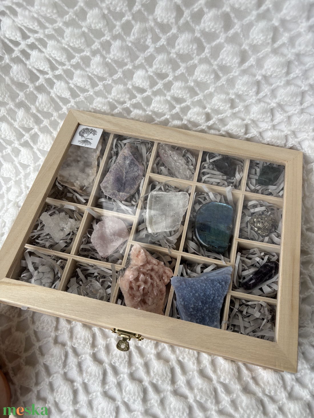 Ásványgyűjtő doboz - kellékek & szerszámok - hobby fa alapanyag - tároló - Meska.hu