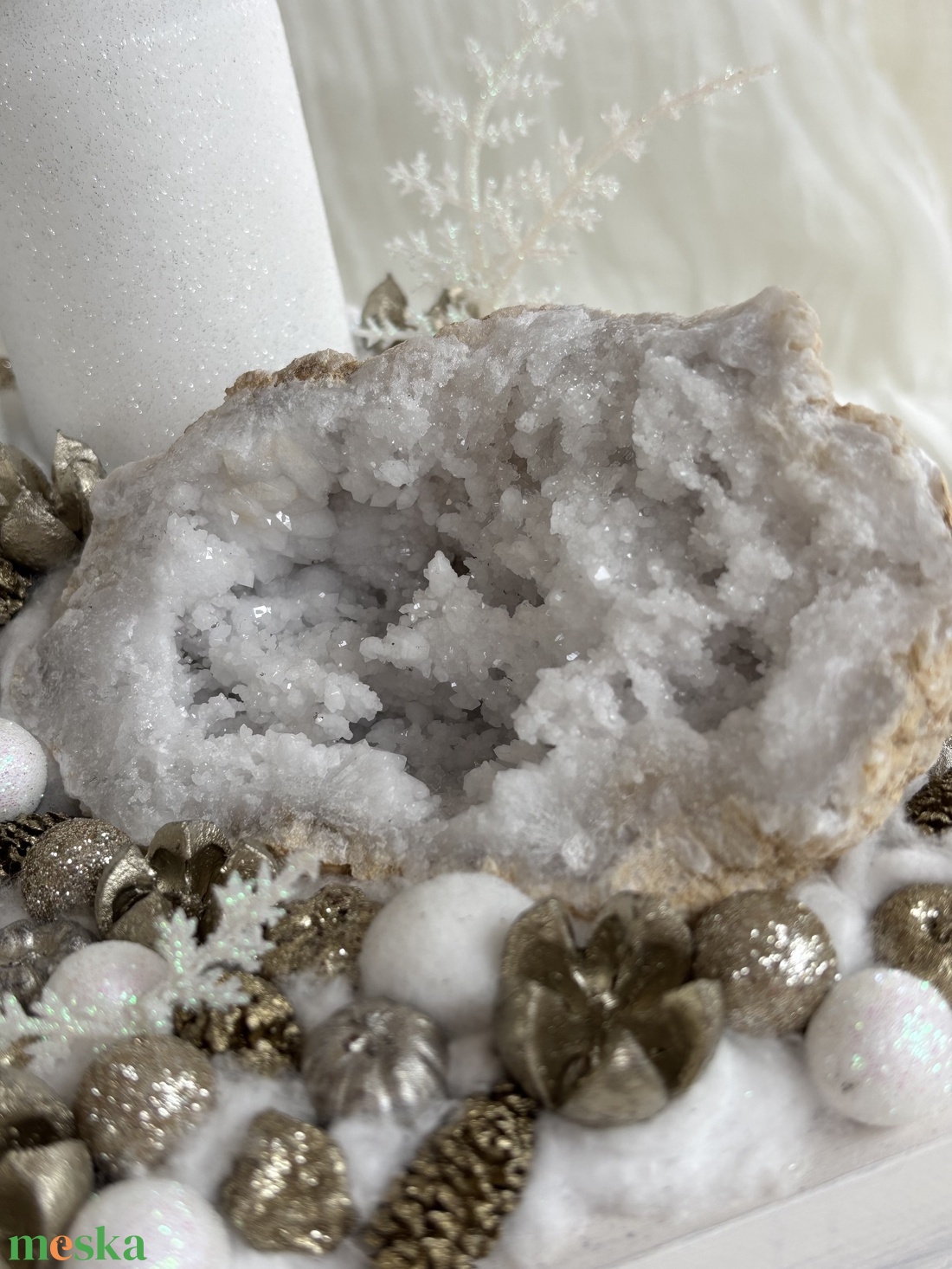 Geódás pezsgő színű adventi koszorú - karácsony - adventi díszek - adventi koszorú - Meska.hu Geódás pezsgő színű adventi koszorú - karácsony - adventi díszek - adventi koszorú - Meska.hu