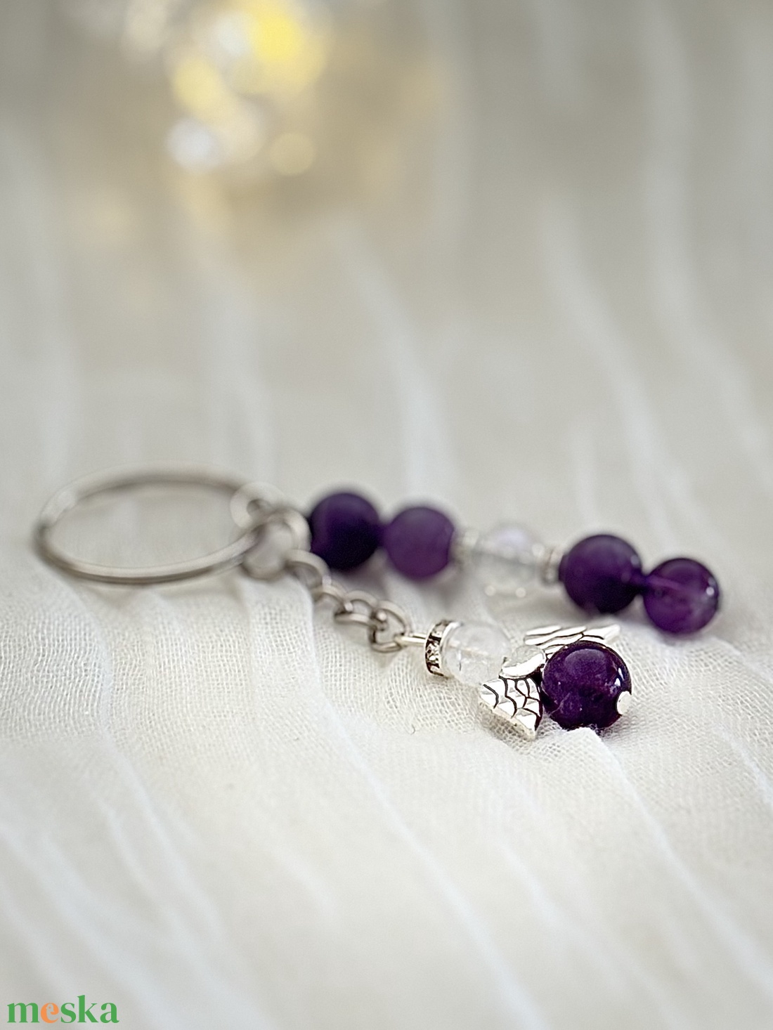 Ametiszt kulcstartó - táska & tok - kulcstartó & táskadísz - kulcstartó - Meska.hu Ametiszt kulcstartó - táska & tok - kulcstartó & táskadísz - kulcstartó - Meska.hu