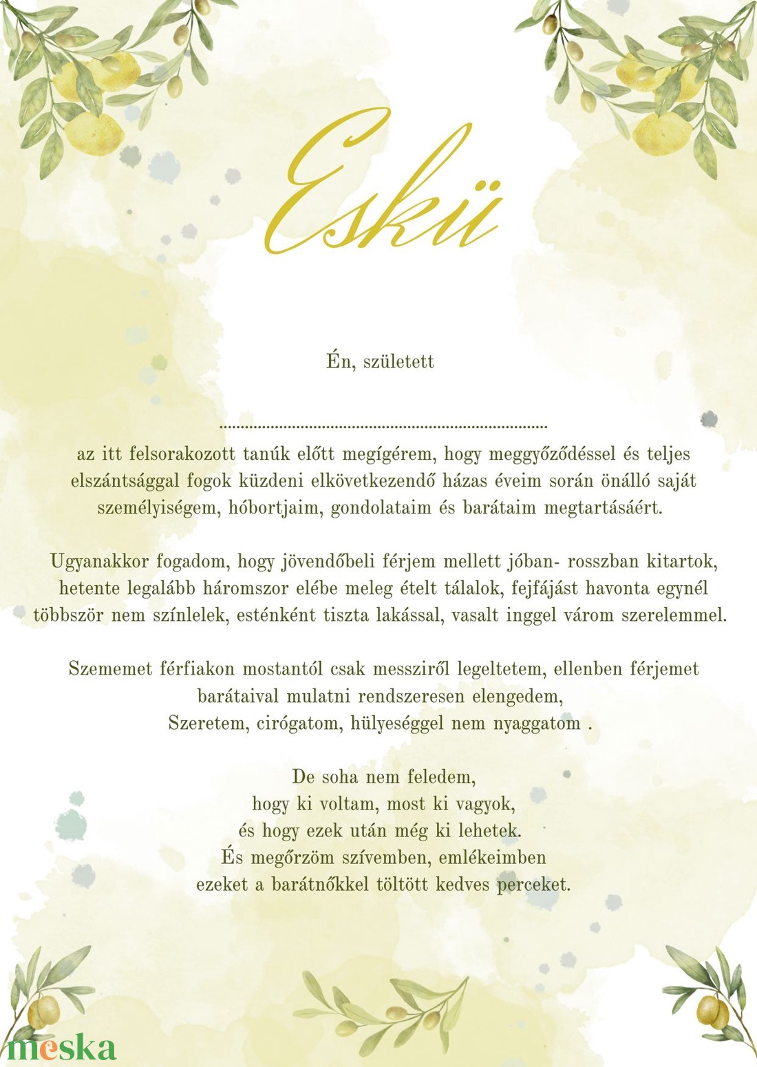 Lánybúcsú eskü- olasz stílus - esküvő - lánybúcsú - Meska.hu