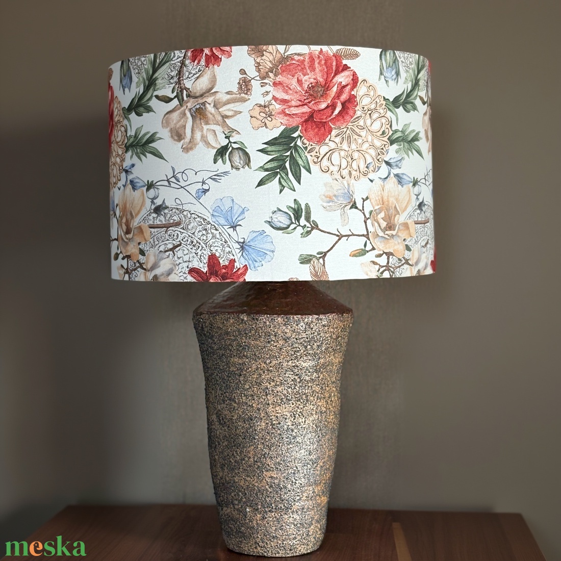 Kerámia lámpa fatüzes óriás - otthon & életmód - lámpa - asztali lámpa - Meska.hu