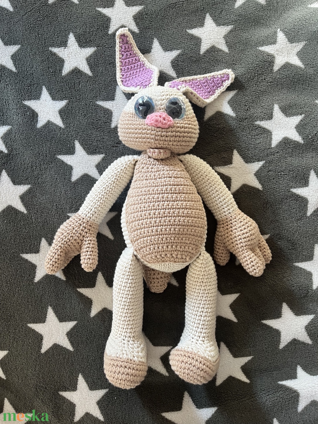 Horgolt nyuszi - játék & sport - plüssállat & játékfigura - nyuszi - Meska.hu