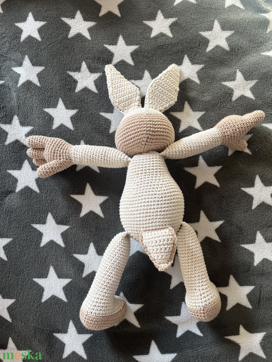 Horgolt nyuszi - játék & sport - plüssállat & játékfigura - nyuszi - Meska.hu