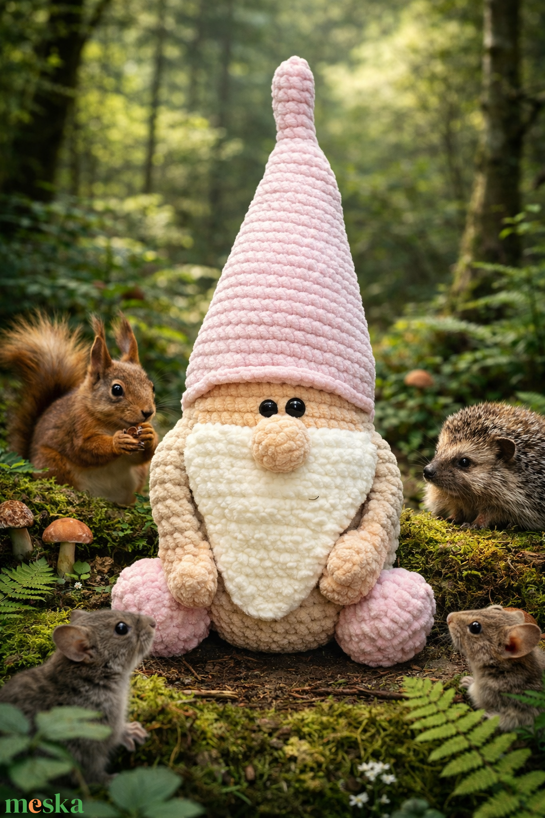 Horgolt manó - játék & sport - plüssállat & játékfigura - manócska - Meska.hu