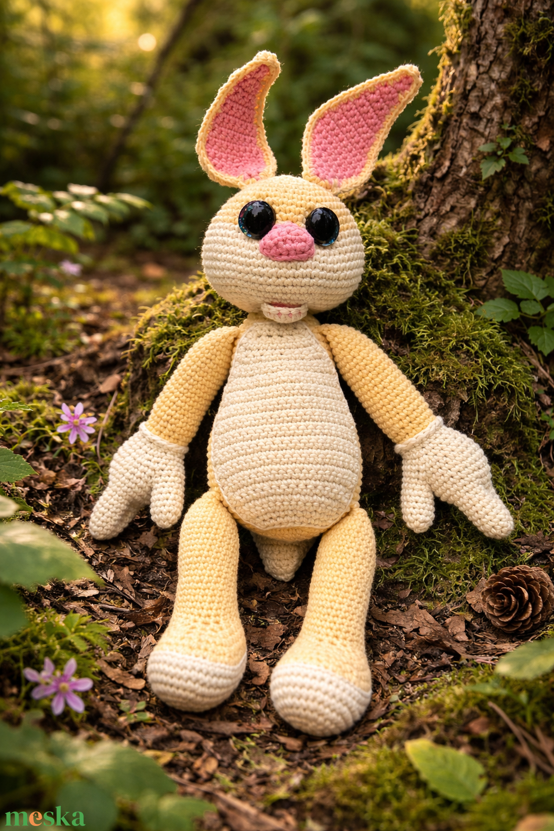 Horgolt nyuszi - játék & sport - plüssállat & játékfigura - nyuszi - Meska.hu