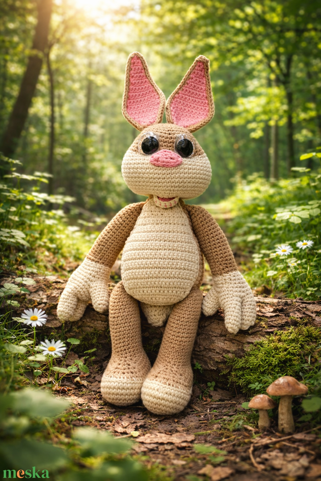 Horgolt nyuszi - játék & sport - plüssállat & játékfigura - nyuszi - Meska.hu