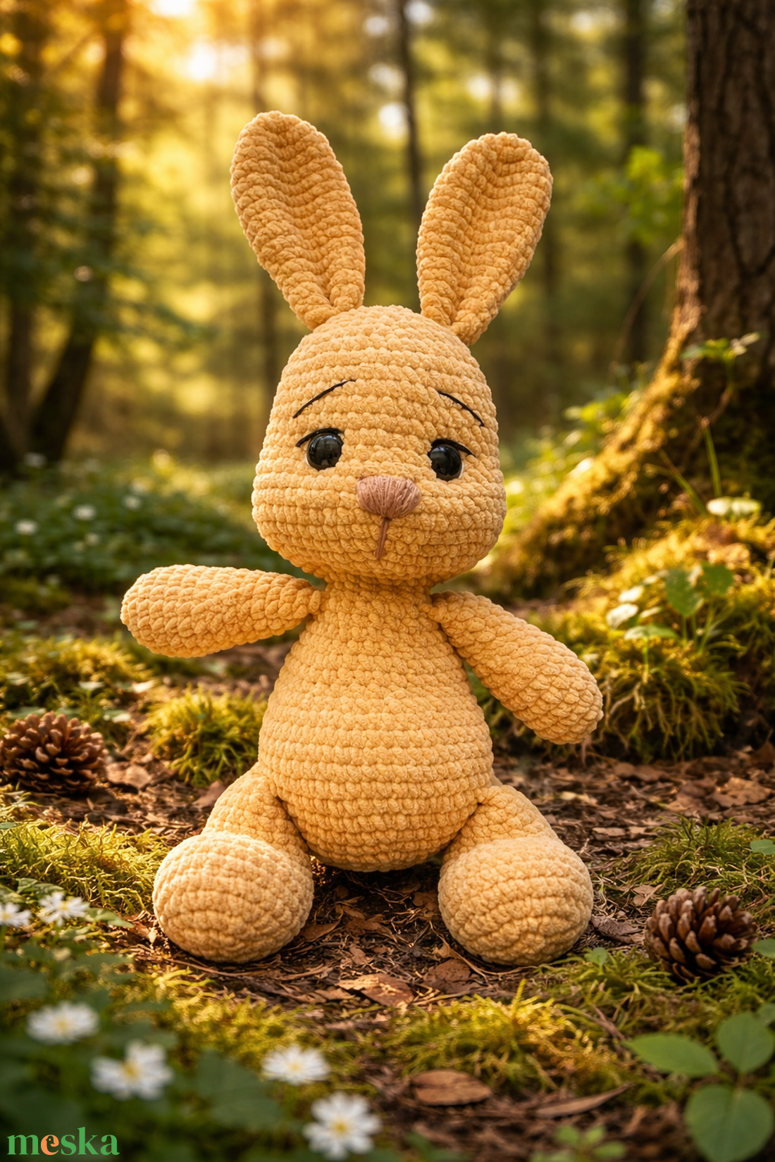 Horgolt nyuszi - játék & sport - plüssállat & játékfigura - nyuszi - Meska.hu