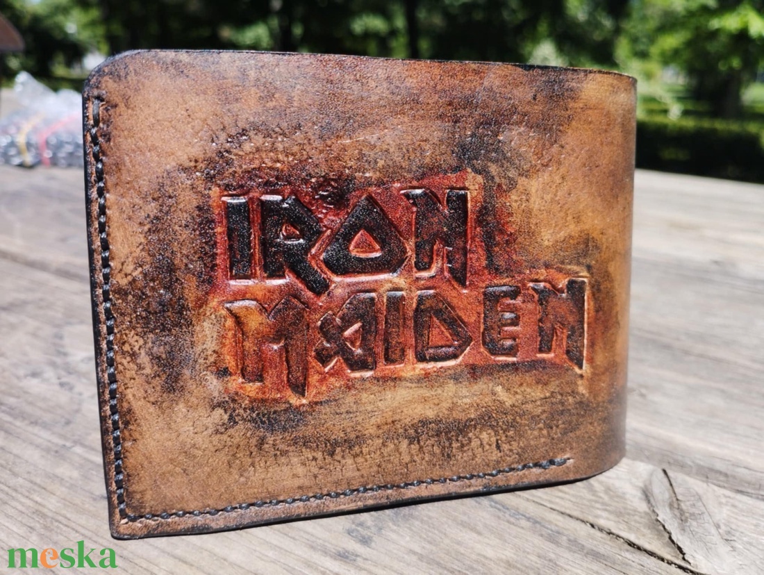 Iron Maiden Marhabőr  Pénztárca  - táska & tok - pénztárca & más tok - aprópénztartó - Meska.hu