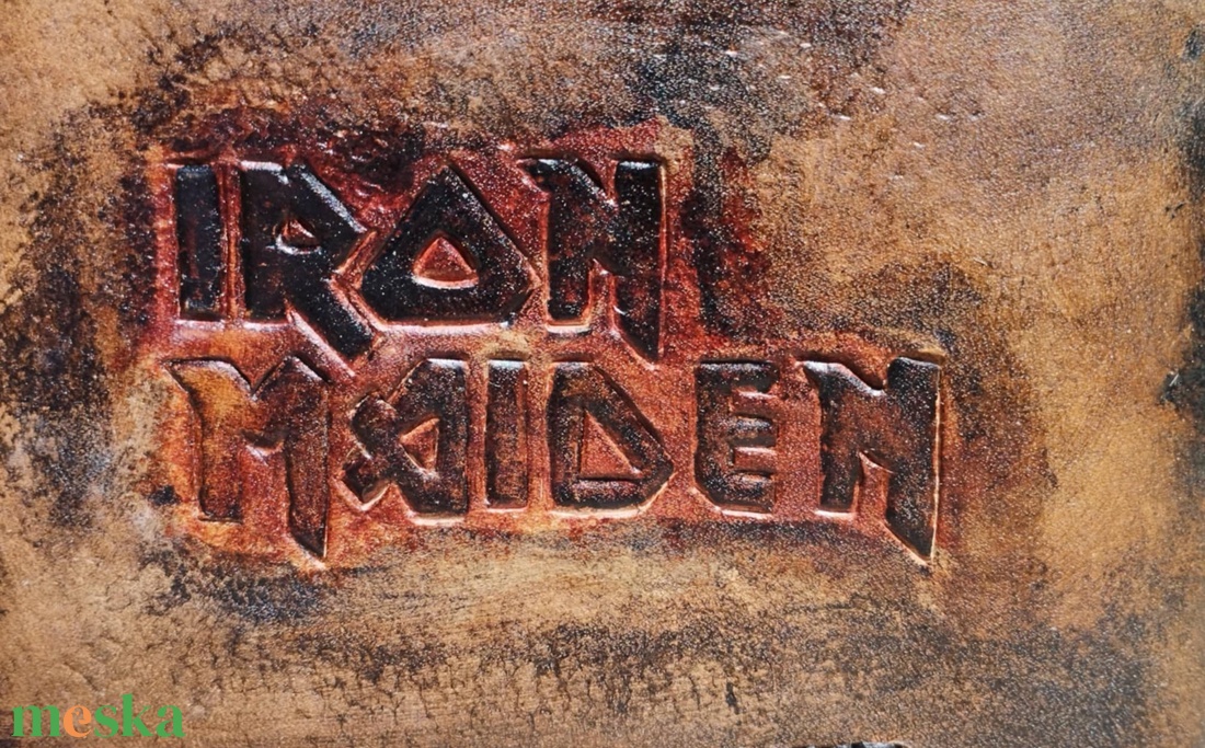 Iron Maiden Marhabőr  Pénztárca  - táska & tok - pénztárca & más tok - aprópénztartó - Meska.hu