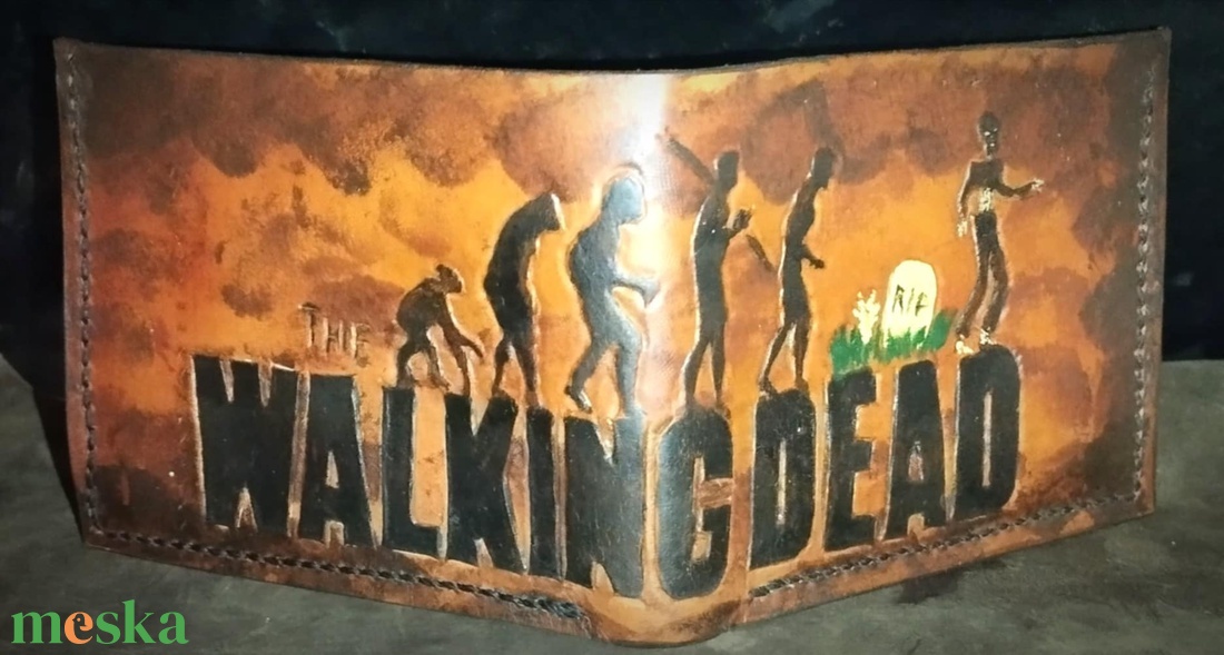 Marhabőr Pénztárca Walking Dead Téma - táska & tok - pénztárca & más tok - aprópénztartó - Meska.hu Marhabőr Pénztárca Walking Dead Téma - táska & tok - pénztárca & más tok - aprópénztartó - Meska.hu