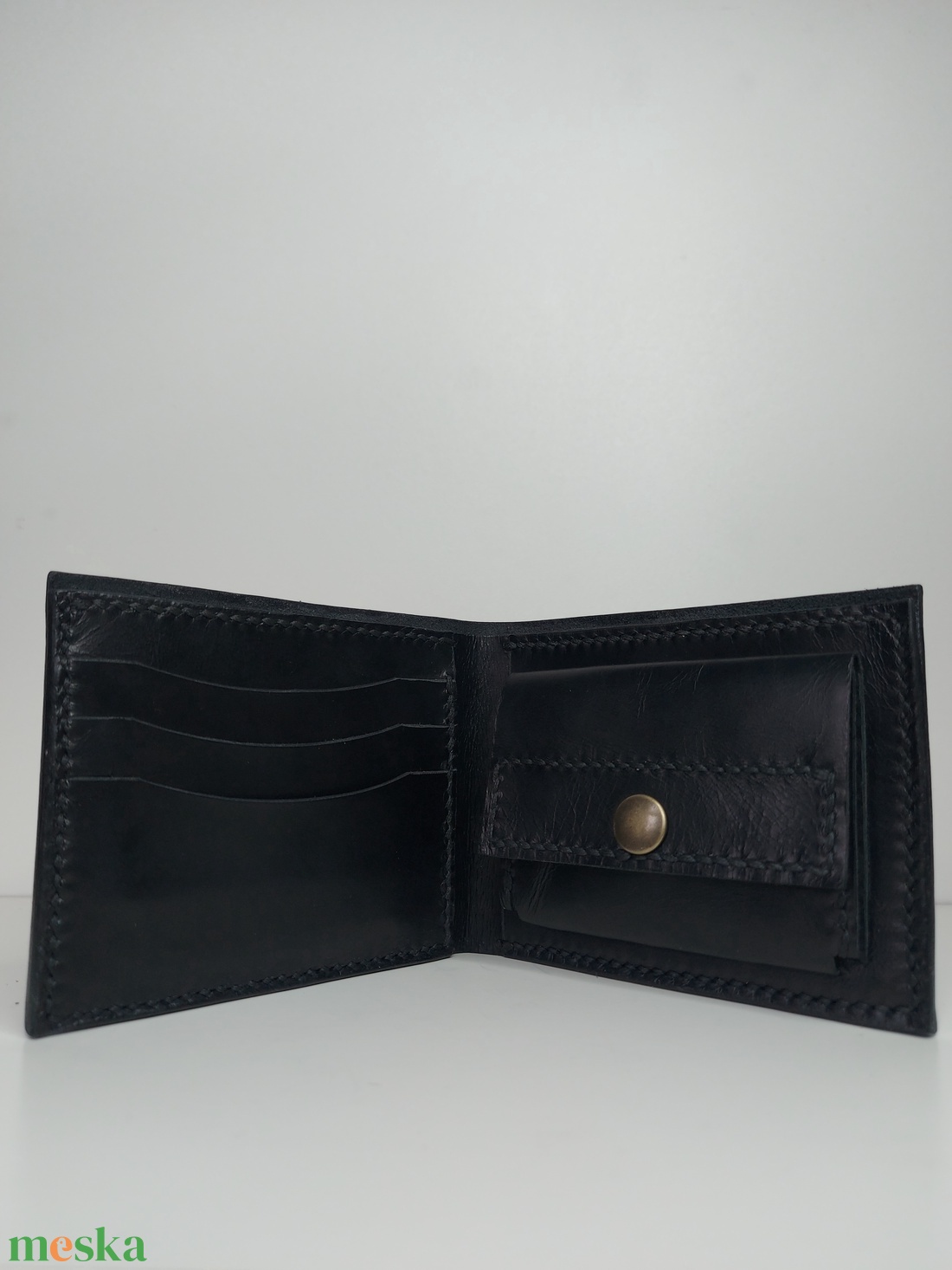 Marhabőr koponyás p�nzt�rca - táska & tok - pénztárca & más tok - dohánytasak & szütyő - Meska.hu