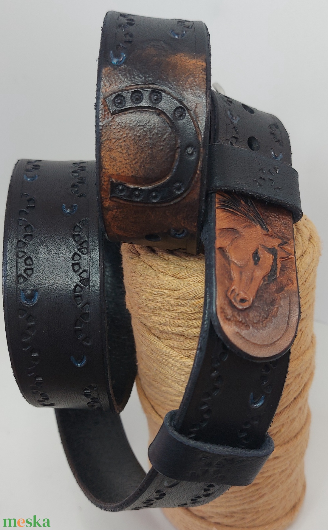 Marhabőr Lovas öv - esküvő - kiegészítők - öv & pánt - Meska.hu