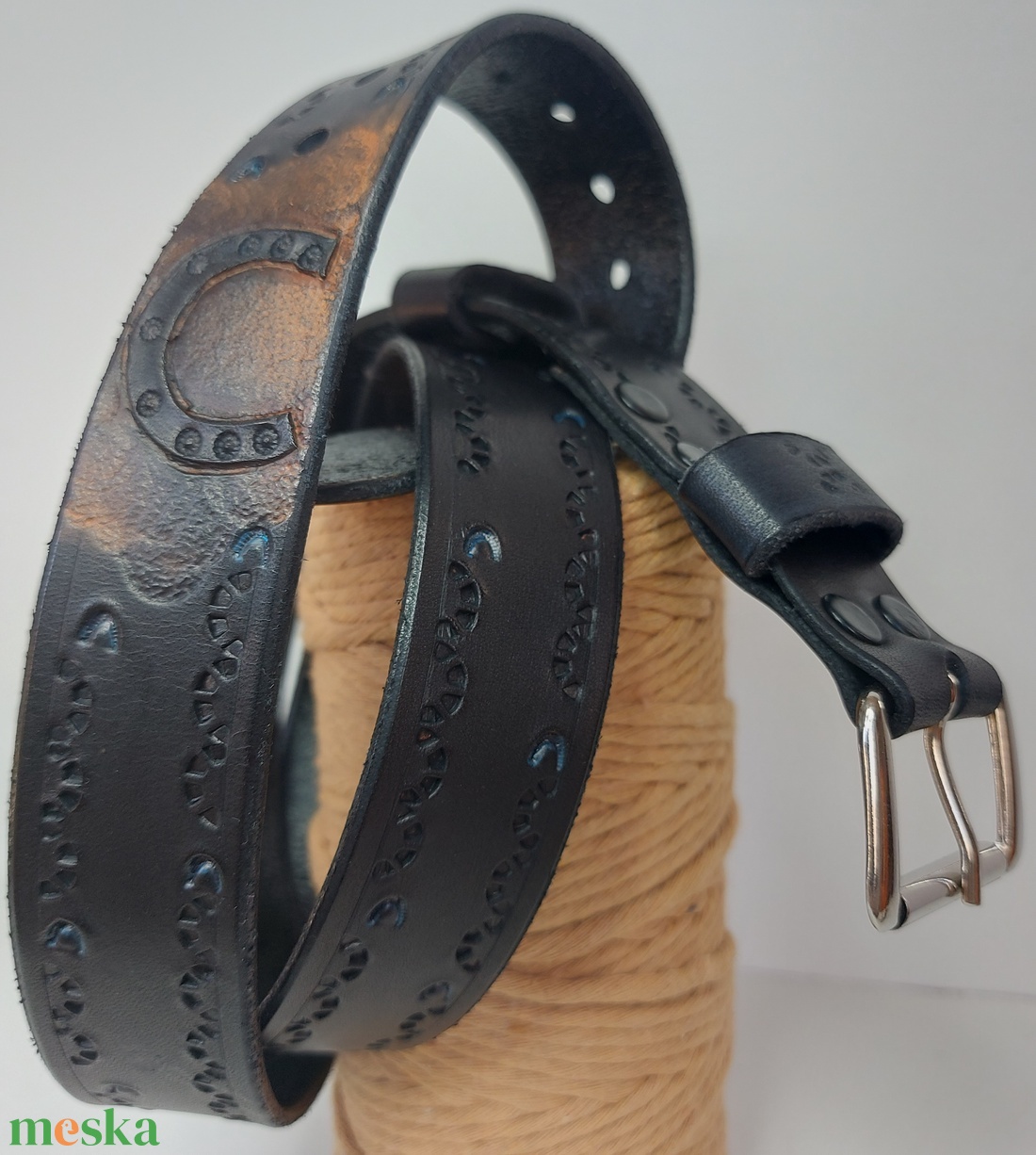 Marhabőr Lovas öv - esküvő - kiegészítők - öv & pánt - Meska.hu